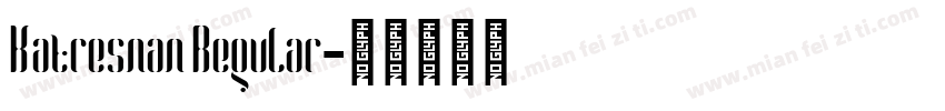 Katresnan Regular字体转换